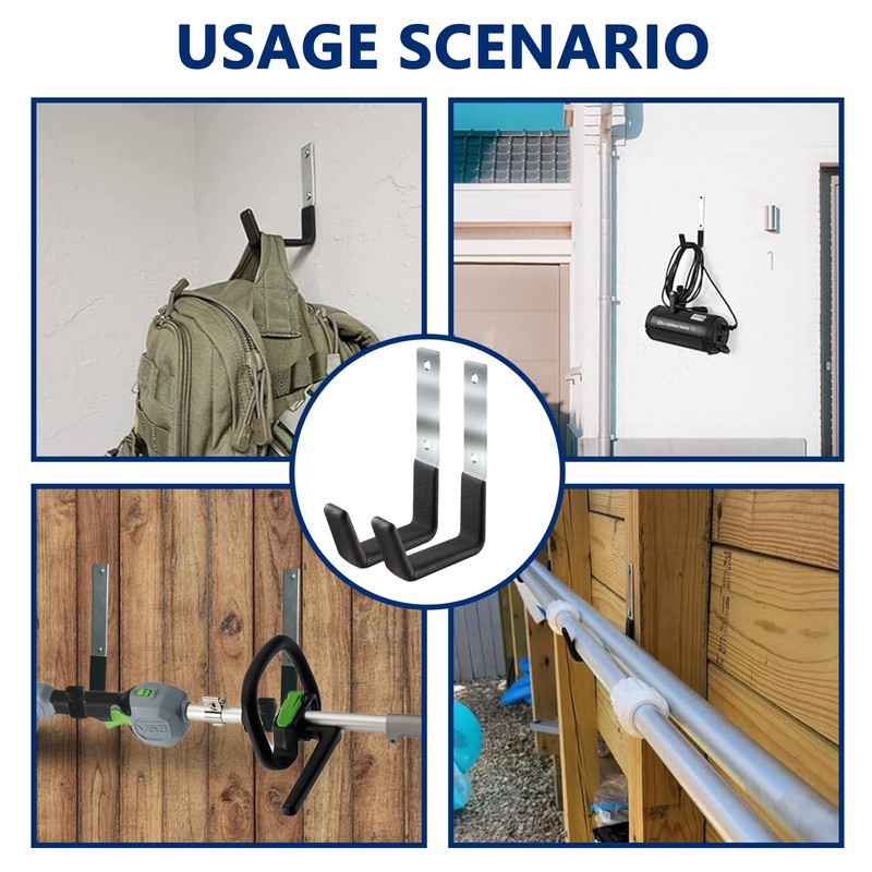 keyxer Pack of 2 Heavy Duty Wall Hooks, Heavy Duty