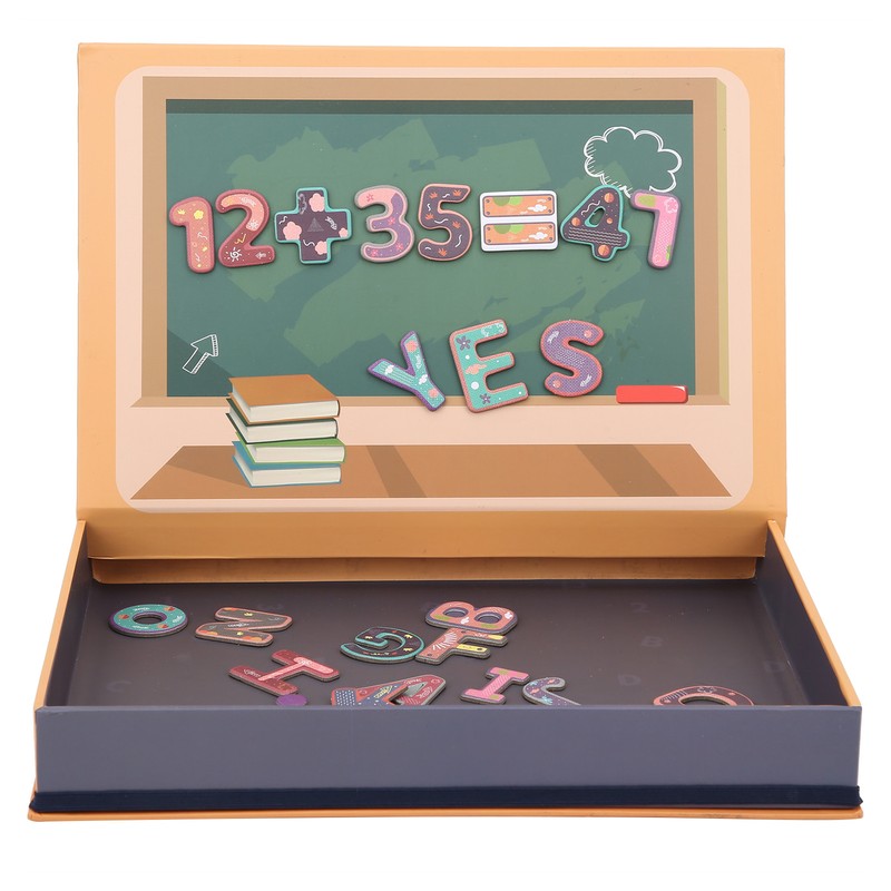 Kids Magnetic Jigsaw Puzzle DIY Paper Drawing Board Children Educational