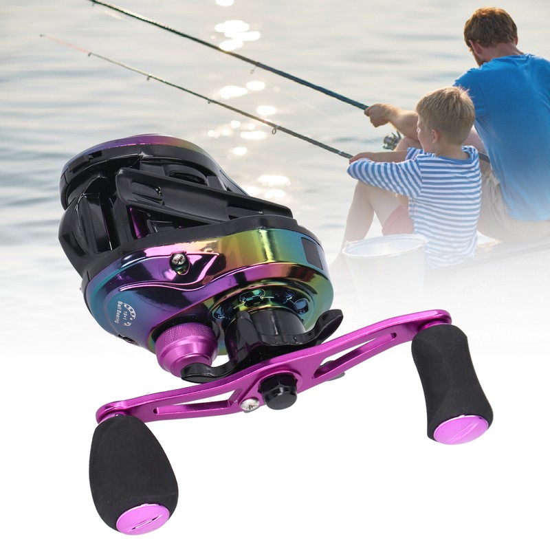 High Speed Ratio 8.1:1 Baitcasting Fishing Reel Metal Lightweight Casting