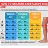 AQF Gym Knee Sleeves Weight Lifting – Single, Double &