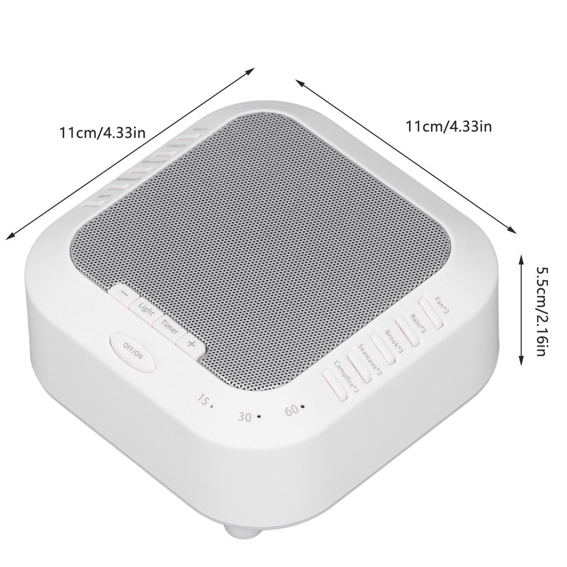 White Noise Machine 28 Sounds Portable Night Light Music Timing
