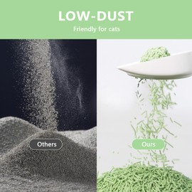 Raki Venus Tofu Cat Litter - Strong Clumping, Ultra Absorbent, Odor Control, Flushable, Low Tracking, Low Dust Tofu Litter Pellets 3 Packs/18LB (Green Tea)