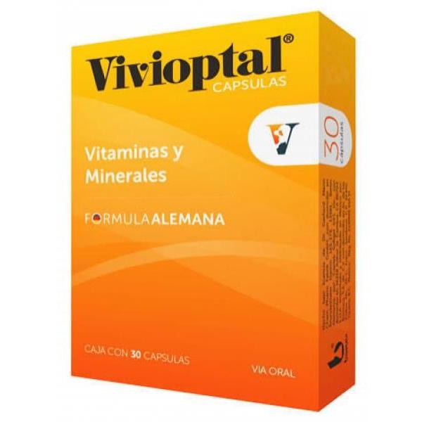 VIVIOPTAL CAPS. VIVIOPTAL C 30 VITAMINAS Y MINERALES FORMULA ALEMANA. VIVIOPTAL