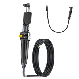 Ulefone uSmart Endoscope E03 for Armor 30/29/28/27/26/24/21/18/Pad Series, Two-Way 180° Steering Probe, 1M Bendable Cable, 720P HD Resolution, Easy-to-Operate Handle, 6 LED Lights, IP67 Waterproof