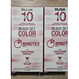 Rusk In 10 TEN  Minute Permanent Creme Hair Color Kits 8S Light Sand Blonde