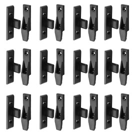 Plinth Clips, 12 Pairs Bath Panel Clips ABS Plastic Kickboard Clips Home Kitchen Panel Board Connecting Fixing Kick Board Clips Plinth Fasteners Fittings for Wardrobe Cabinets (S1, Drop on)
