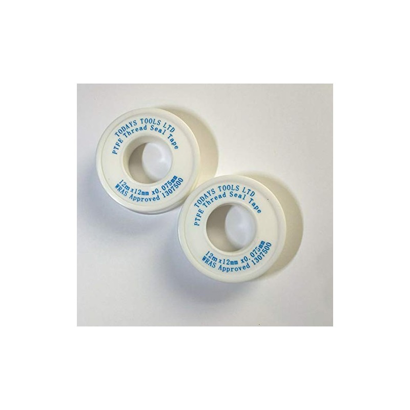 Todays Tools 2 x PTFE ThreadSealing Plumbers Tape Water Tight