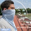 UPF 50+ Sun Bandana Scarf with Elastic Ear Straps &