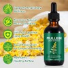 2 Pack Mullein Drops for Lungs, Mullein Leaf Extract with