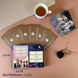 IgnisRock Stress Relief Affirmation Cards, Empowering Positive Statements for Anxiety Management, 50 Motivational Cards to Building Emotional Resilience and Inner Peace