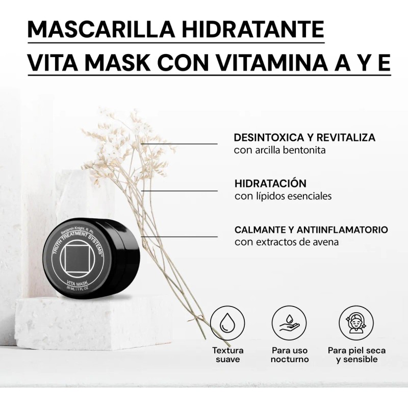 Truth Treatments Vita Mask Hidratante Desintoxicante De 30ml