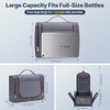 Hanging Travel Toiletry Organizer, Compact Cosmetic and Bathroom Storage Bag