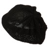 Rasta/NYE Mesh Deep Shell Beanie Hat - Black OSFM