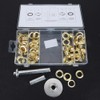 103 Piece Grommet Set Iron Galvanised Tent Eyelets Washer Installation