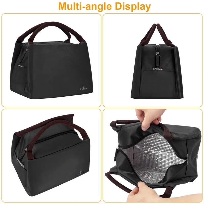 Philorn Insulating and Thermal Lunch Bag, Waterproof and Lightweight, for