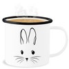 Enamel Tin Cup – Easter Gifts – Rabbit Head Simple
