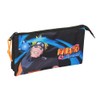 safta Naruto Pencil Case with Three Compartments for Kids, Ideal