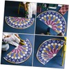 LABRIMP Bathroom Door Mat Skid-Resistant PVC Semicircle Mat Easy to