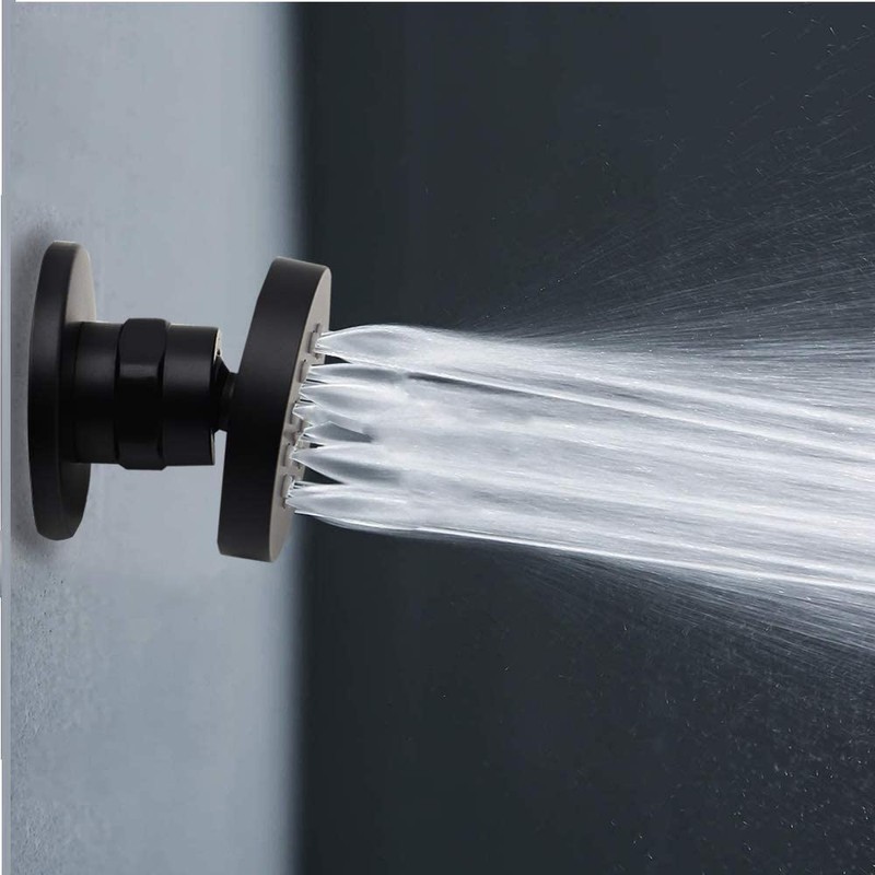 HOMEDEC 2inch Round Brass Showerhead Shower Jet Massage Spa Body