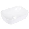 Small Vessel Sink Bowl Above Counter, QISHKA 14" x 10"