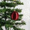 Plastic Christmas Baubles Red - Pack of 12 Diameter 6
