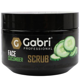 Gabri Professional Face Scrub, Gentle Exfoliation, Natural Extracts, Moisturising,For all skin types,Face Exfoliator For Soft, Smooth Skin, Salon, Barber & Home Use (Cucumber, 300 g (Pack of 1))