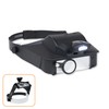 Carson LumiVisor Head Magnifier - Black Head Visor with LED