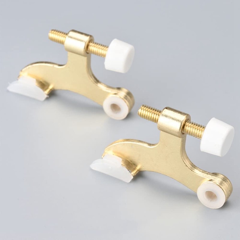Lyaciomn 6Pcs Hinge Pin Gold Door Stopper Adjustable Heavy Duty