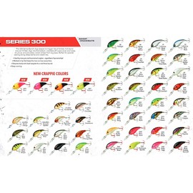 Band-It Series 300 Crankbait Bass Fishing Lures, Fisghing Accessories, Dives to 12-feet Deep, 2", 1/4 oz, Brown Fall Craw, (BDT3B50)