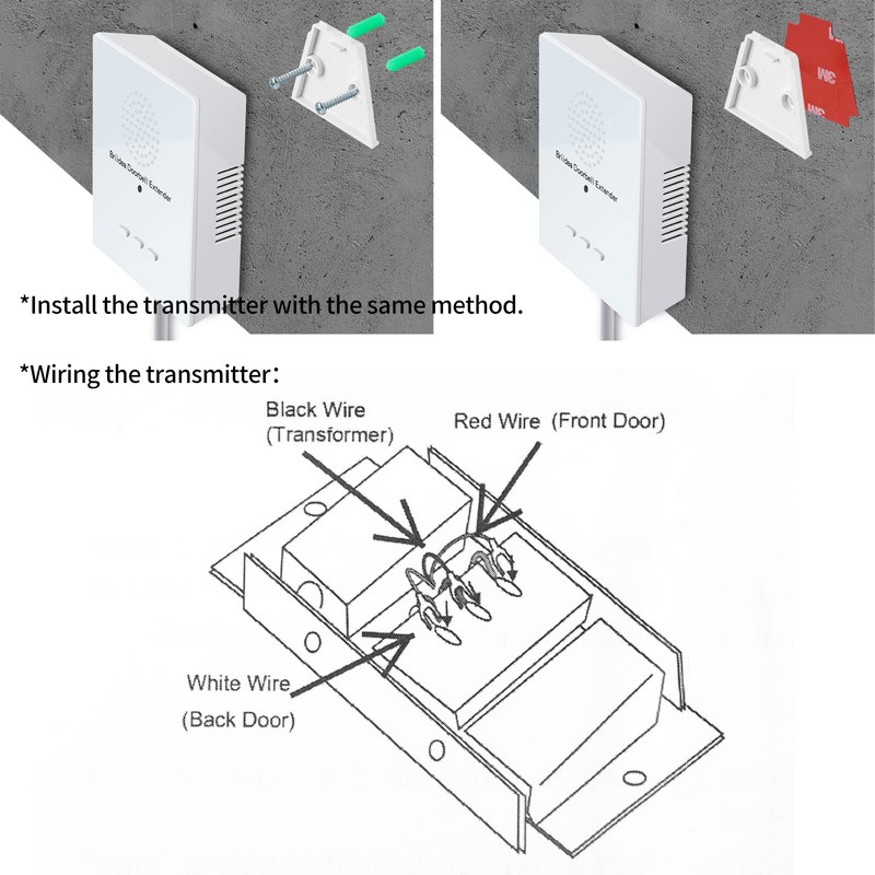 Briidea Doorbell Extender - Converts Wired Doorbell to Wireless, 21