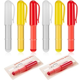 Jetec 6 Pcs Sew Chalk Fabric Marker 0.6 x 4.13 Inch Fabric Pencils Chalk Marker Tailors Chalk Erasable Sewing Chalk for Quilting Sewing Crafting Fabrics Supplies, Red, Yellow, White