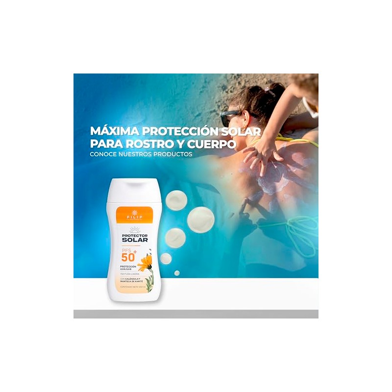 Protector Solar FPS50+ | Con Caléndula y Manteca de Karité,