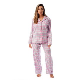 Just Love Long Sleeve Flannel Pajama Sets for Women 6760-10359-PNK-L Pink
