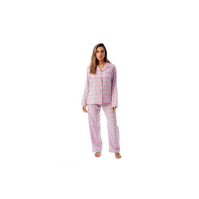 Just Love Long Sleeve Flannel Pajama Sets for Women 6760-10359-PNK-L