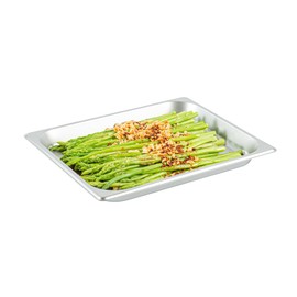 Restaurantware-Kitchen Tek 1/2 Half Size Steam Table Pans, 12 Anti-Jam Steam Pans - Lids Sold Separately, 1.2” Deep, 24 Gauge Stainless Steel Hotel Pan, Freezable, For Catering Events And Parties