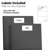 Dunwell Plastic Folders with 3 Prongs, (2 Pack, Black), 2-Pocket