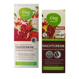 Cien Set Day and Night Cream Organic Pomegranate, Firming Face Care 2 x 50 ml