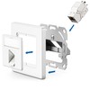 deleyCON CAT8 Network Socket Flush-Mounted RJ45 Keystone 40 Gbps, 1