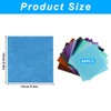 60 Pcs Coloured Felt Fabric Sheets, Assorted Polyester Soft Thick