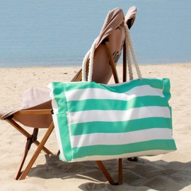 Casaphoria Beach Bag Sandproof,Beach Bags for Women Canvas Bag Large Tote Bag Swim Bag Pool Bag Tote Bag with Zipper Beach Backpack Beach Bag Tote Beach Tote Travel Tote Bags,Light Green