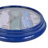 Large Outdoor Clock Waterproof with Thermometer Vintage Rustic Coastal Clock