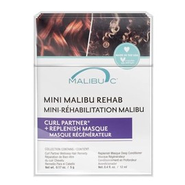 Malibu C Rehab Mini Curl Partner Wellness Plus Replenish Masque Set (Pack of 12)