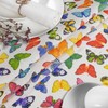 Fabric Tablecloth Washable Table Linen Tablecloth Cotton Polyester Colourful Butterflies