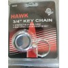 Cal Hawk Hawk Stainless Steel 3/4" Retractable Key Chain