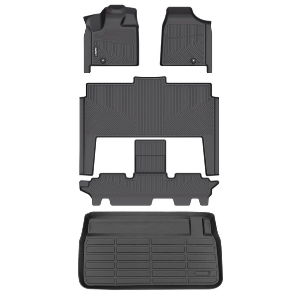 GINOWY-Floor Mats & Cargo Liner for Dodge Grand Caravan 2011-2021(Only