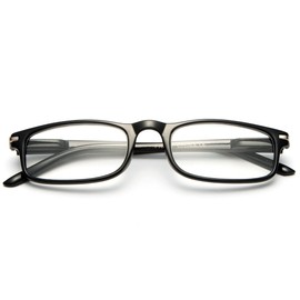 Newbee Fashion - Unisex Modern Look Slim Frame Spring Temple Light Weight Reading Glasses (Packs with FREE Lanyard)