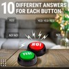 Yes Button and No Button with Sound, Answer Buzzers Set