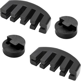 4Pcs Violin Mute Set, Rubber 4/4 Practice Mute Tourte Violin Mute for Violin, Claw Style and Round Violin Practice Mute Silencer for Practice Beginner