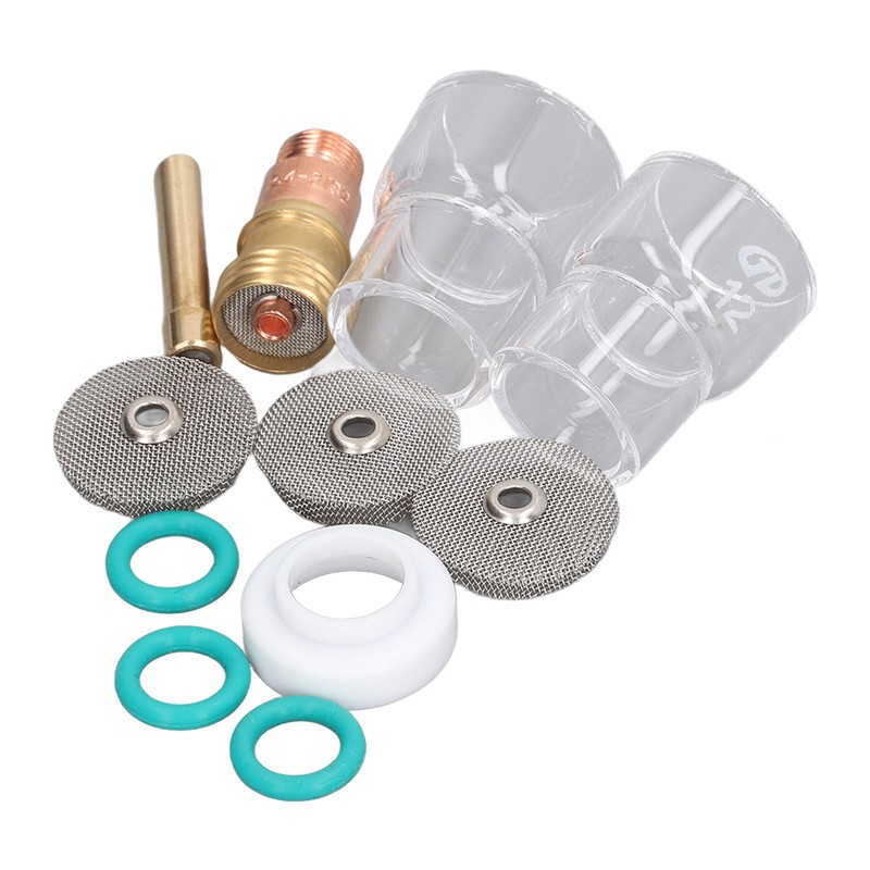 11Pcs Welding Gun Accessories Tig Welding Torch Glass Cup Collet