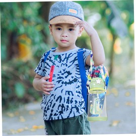 Parliky Cute Water Bottle with Straw Leak Water Cup Antler Design Creative Cartoon Cup